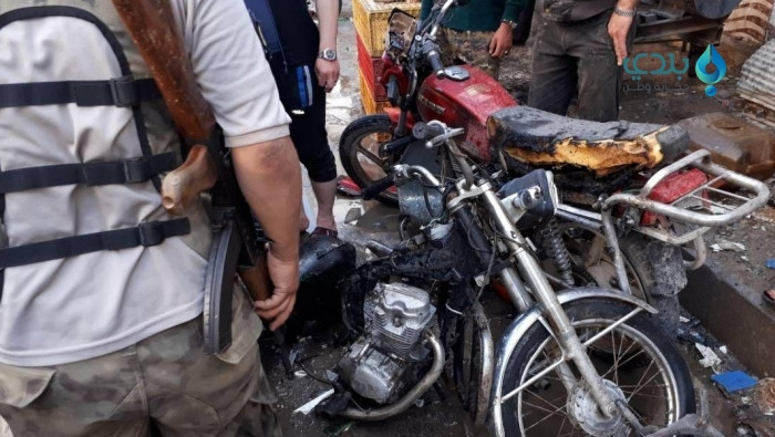 جرحى بانفجار دراجة نارية في جر...
