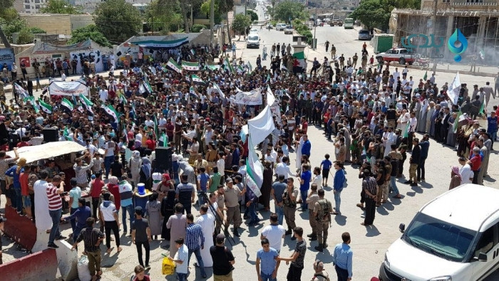 مظاهرات في ريف حلب نصرة لسكان...