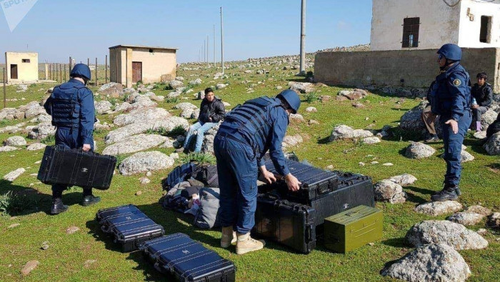 فرق نزع الألغام الأرمينية تباش...