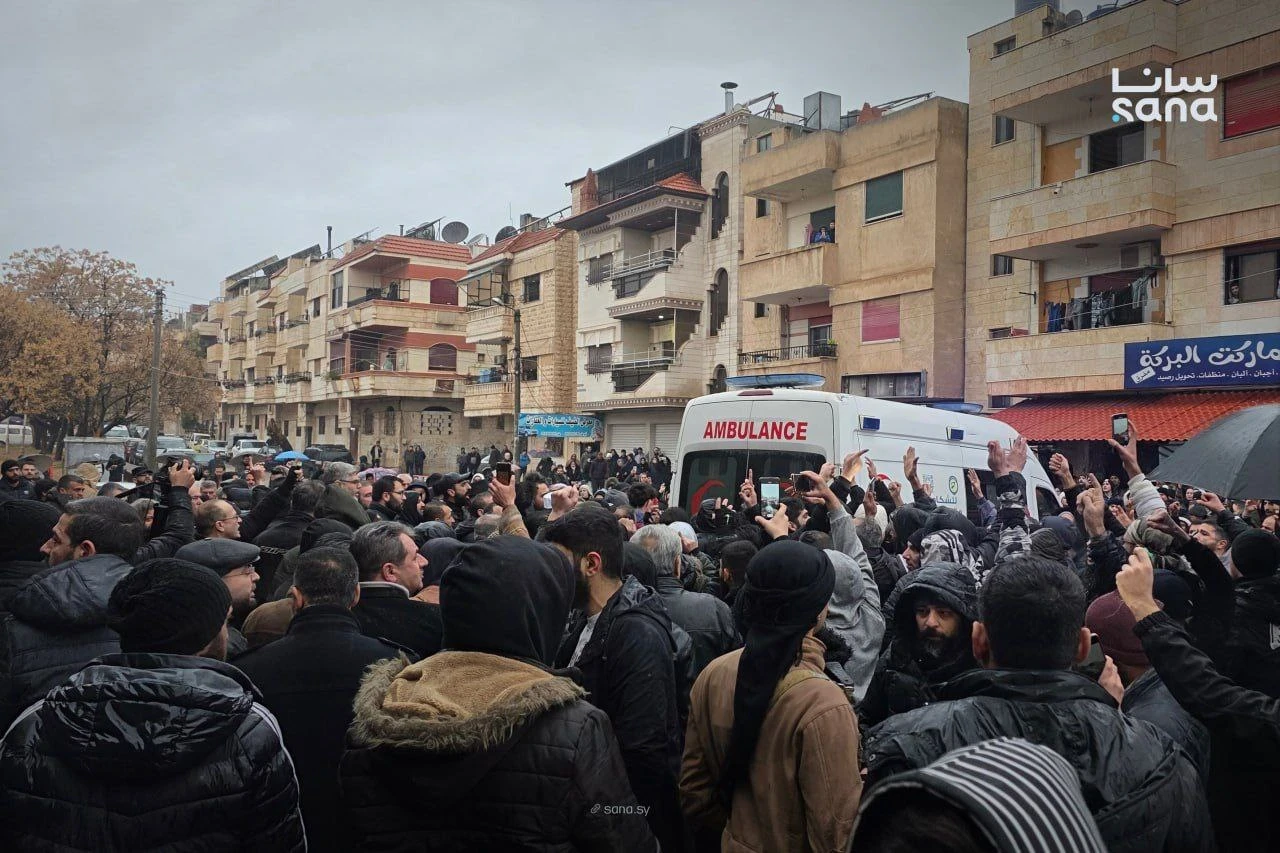 حمص تودع ضحايا تفجير وادي الذه...