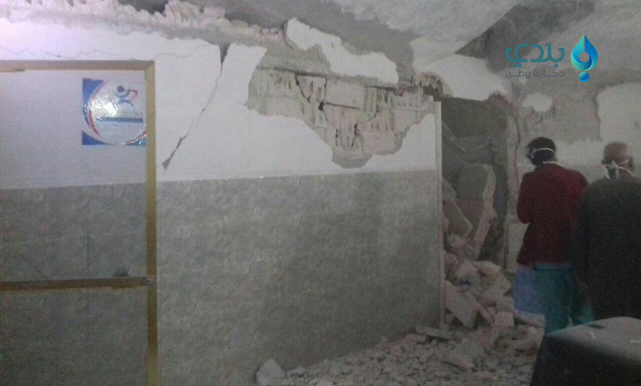 الطيران الروسي يقصف مشفى محصنا...