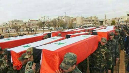 جثامين قتلى النظام تصل إلى مشا...