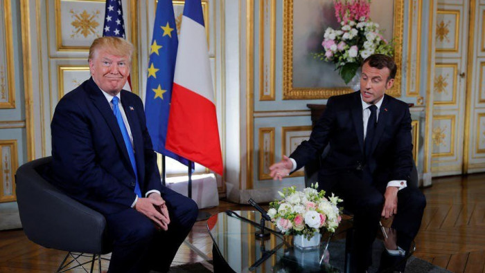 ترامب في لقاء مع ماكرون: إيران...