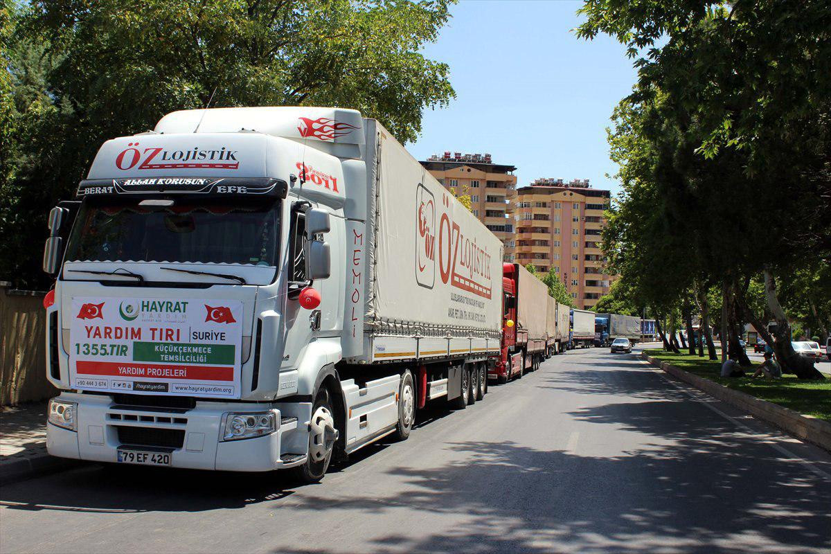 إرسال قافلة مساعدات تركية باكس...