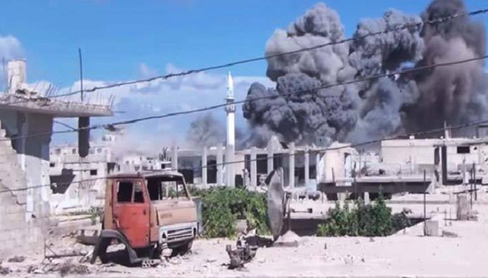 طائرات الاحتلال الروسي تواصل ق...