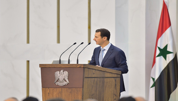 الأسد للسوريين: إيران وحزب الل...