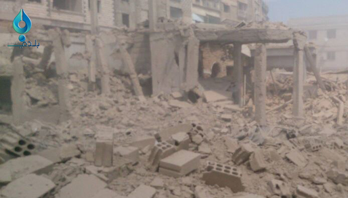 في مجزرة جديدة لطيران الأسد.....