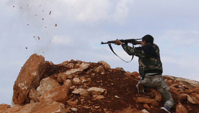 ‫ثوار معركة (وبشر الصابرين) يد...