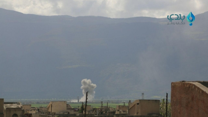 استشهاد امرأة وثلاثة أطفال بقص...