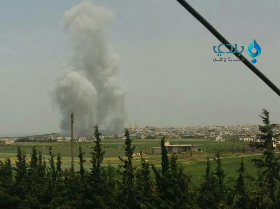 شهيد وجرحى بقصف على اللطامنة ب...