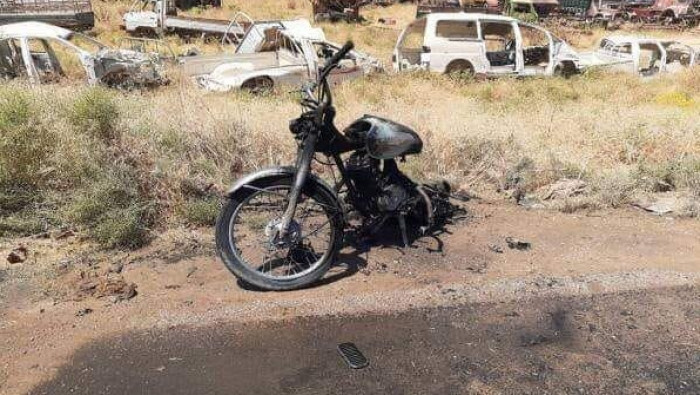 انفجار دراجة نارية مفخخة بالحس...