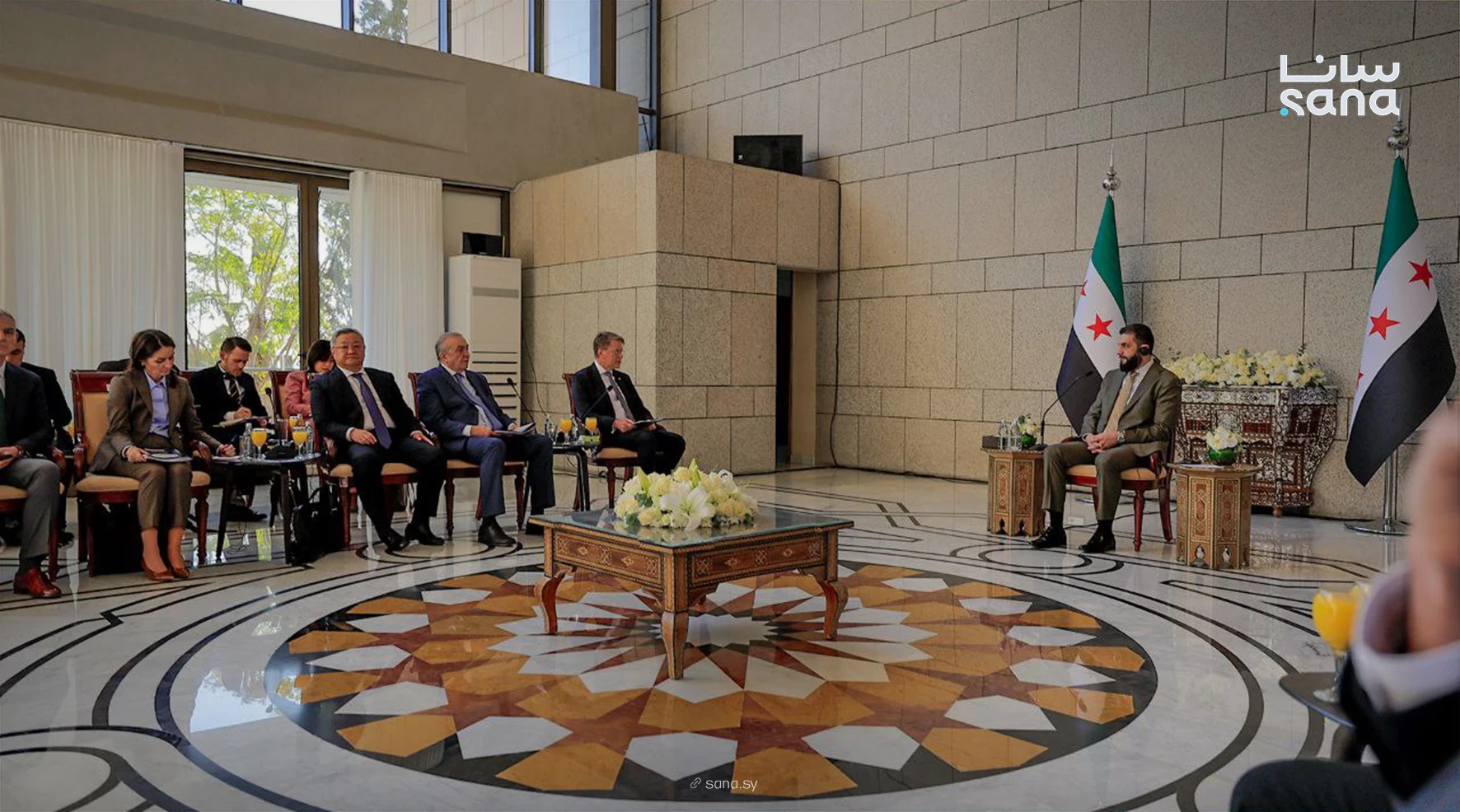 الشرع يستقبل وفد مجلس الأمن ال...