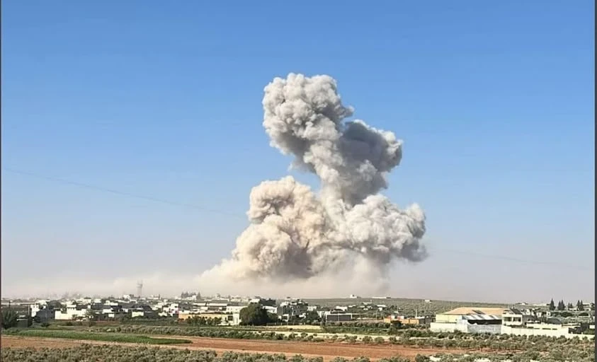 انفجار عنيف لمستودع ذخائر بريف...