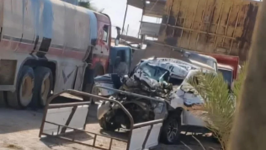 حادث مروري شرق دير الزور يودي...