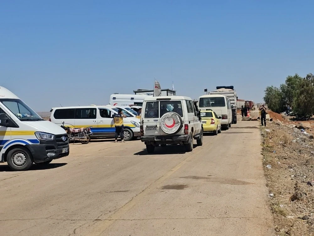 استئناف فتح ممر بصرى الشام نحو...