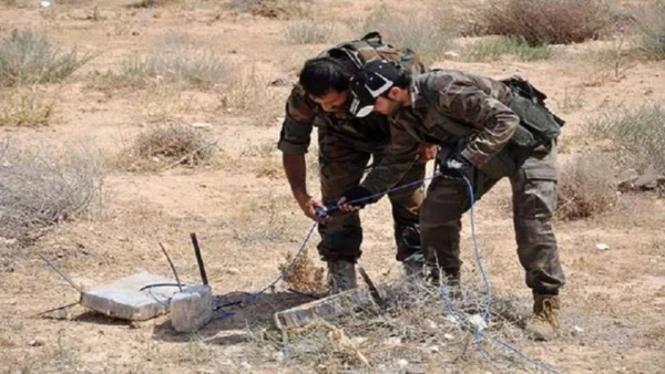 انفـ.ـجار لغـ.ـم في ريف حمص يس...